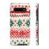 Watercolor Study of Christmas Patterns - Impact Resistant Phone Case Samsung Galaxy S10 Plus Matte